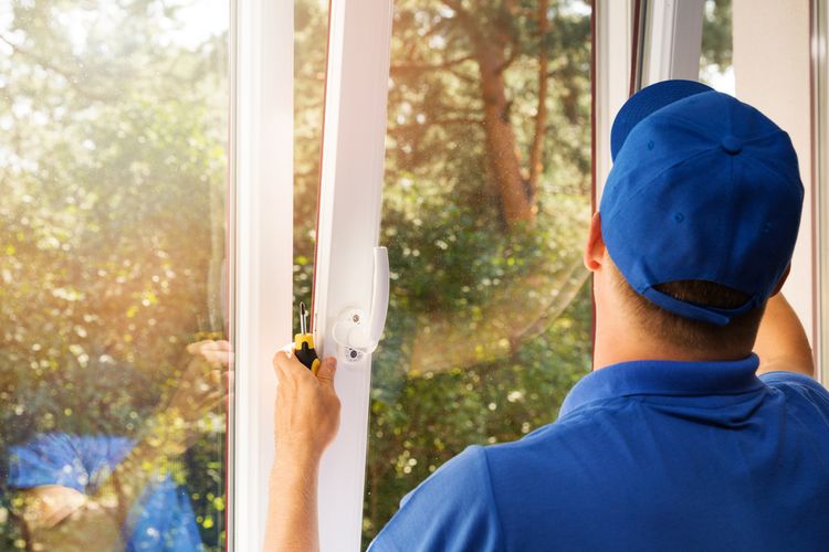 man installing the best windows for my home in Greenville, SC